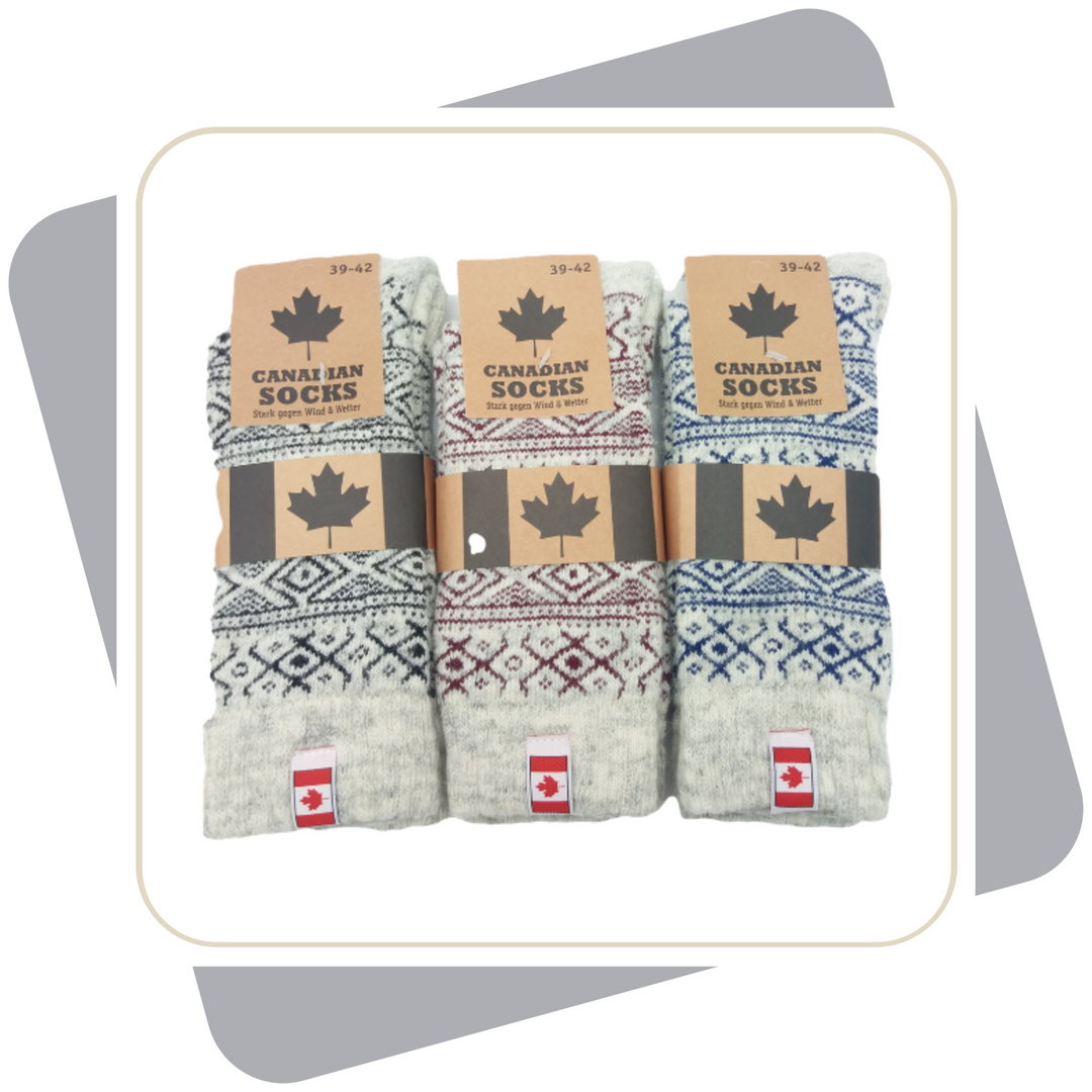 Damen Thermo Wollsocken ,,CANADIAN SOCKS“ / 1 Paar