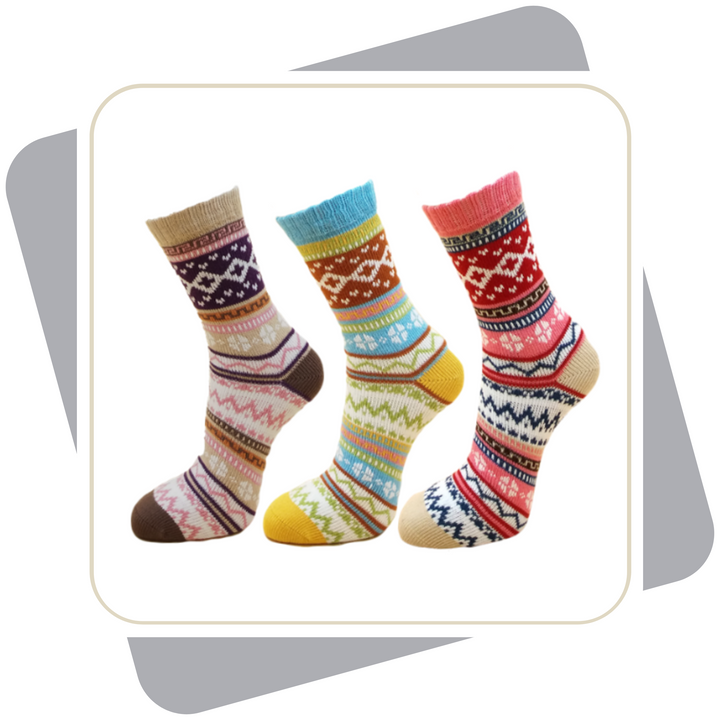 Damen Baumwollsocken, schwere Qualität / 3 Paar