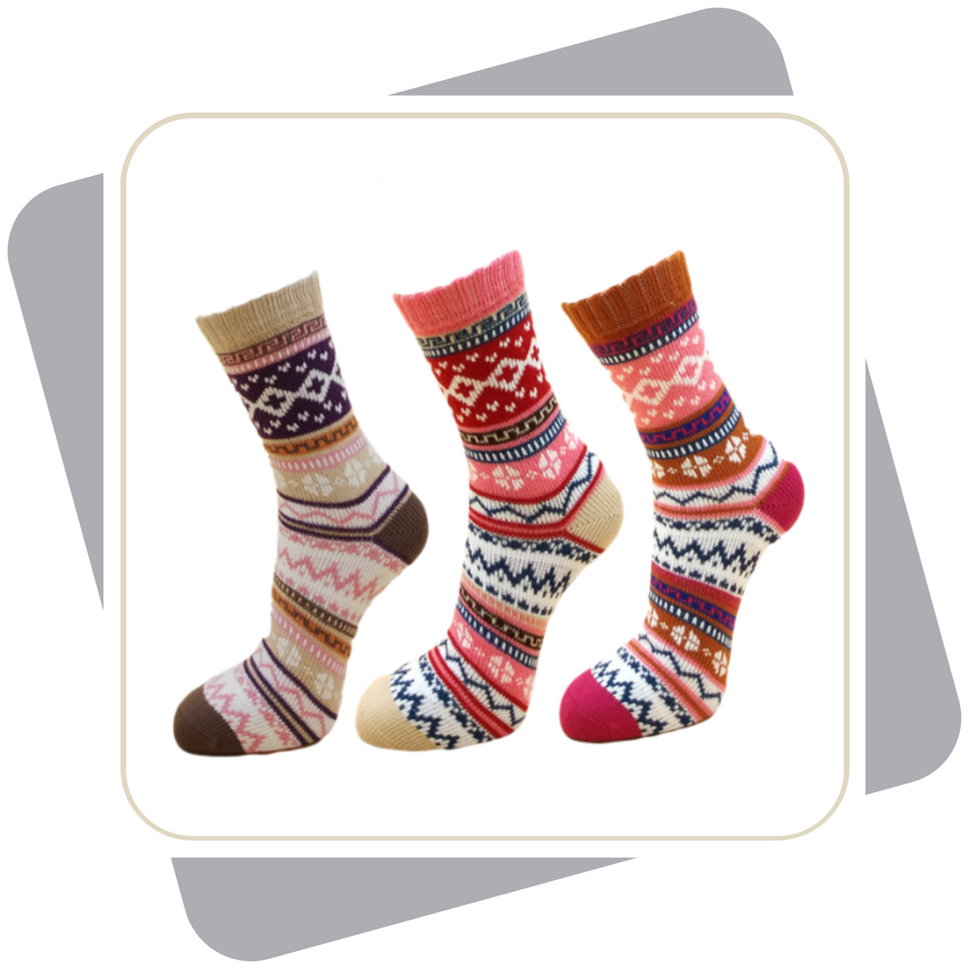 Damen Baumwollsocken, schwere Qualität / 3 Paar