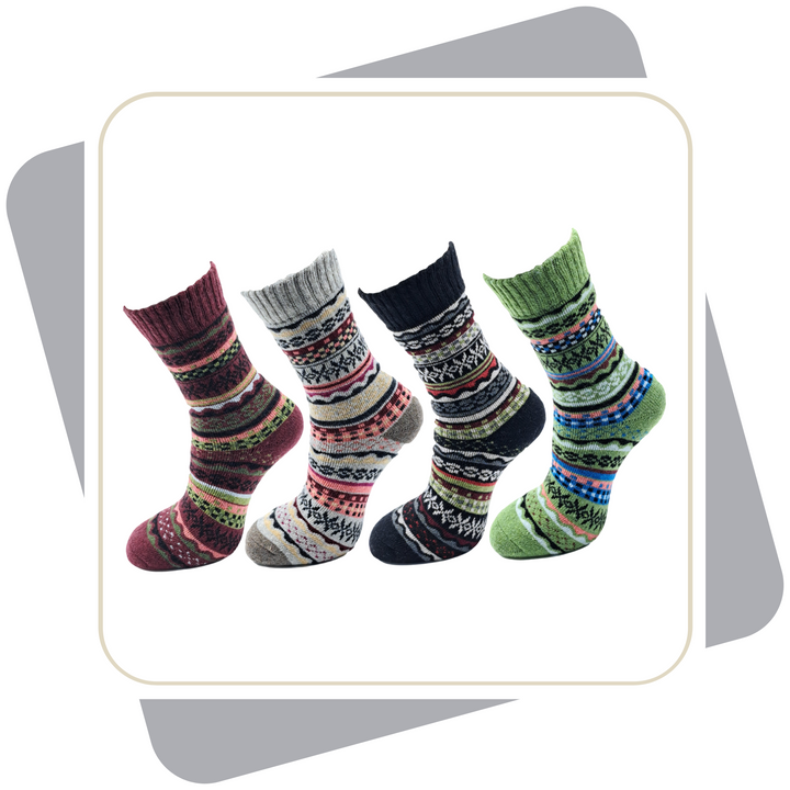 Damen Wollsocken, dicke und weiche Qualität / 2 Paar