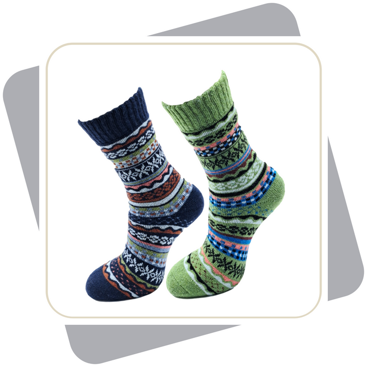 Damen Wollsocken, dicke und weiche Qualität / 2 Paar