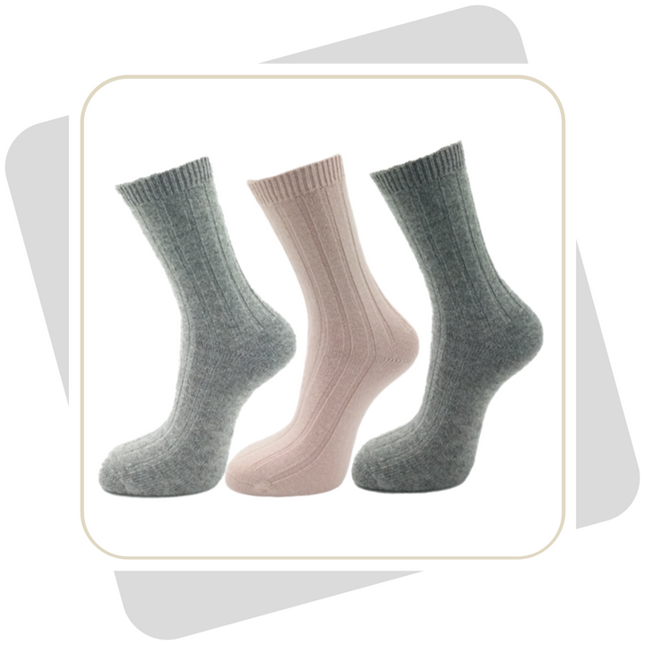 Damen Wintersocken mit Wolle \ 2 Paar