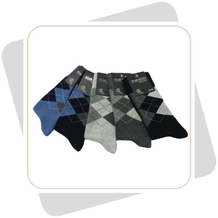 Herren Baumwollsocken / 5 Paar