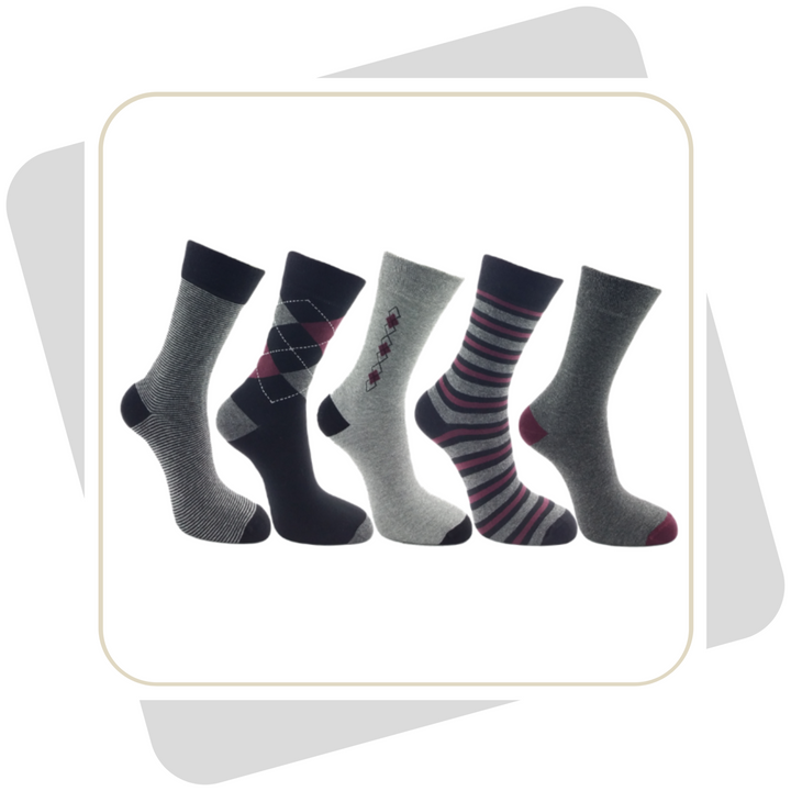 Herren Baumwollsocken / 5 Paar