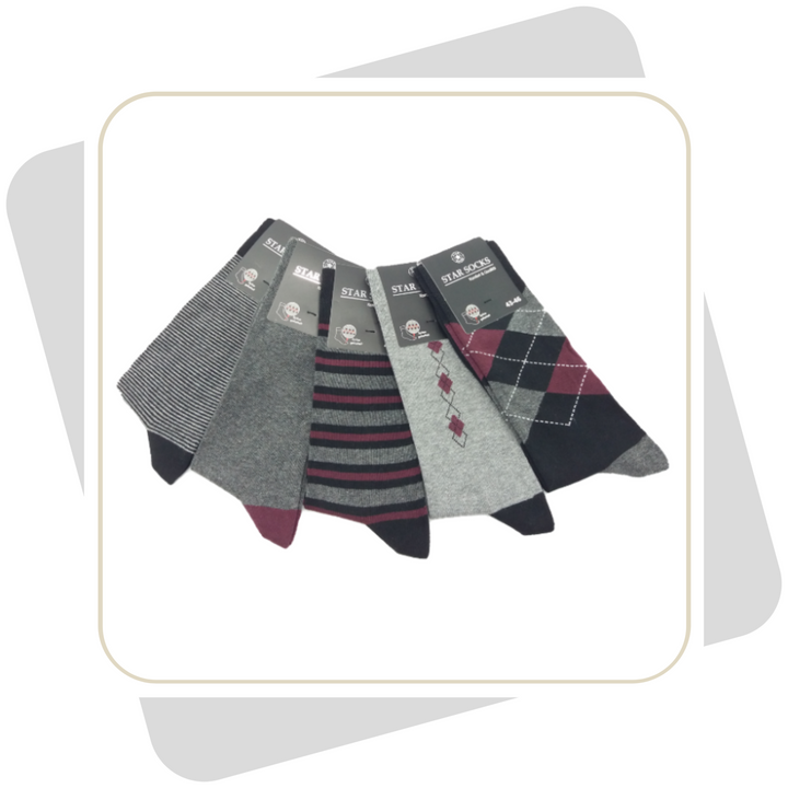 Herren Baumwollsocken / 5 Paar