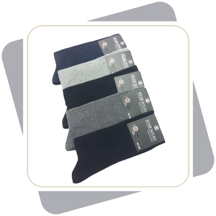 Herren Baumwollsocken / 5 Paar