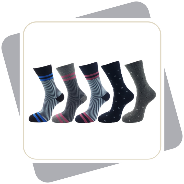 Herren Baumwollsocken / 5 Paar