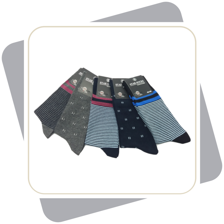 Herren Baumwollsocken / 5 Paar