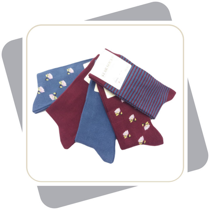 Damen Baumwollsocken  / 5 Paar