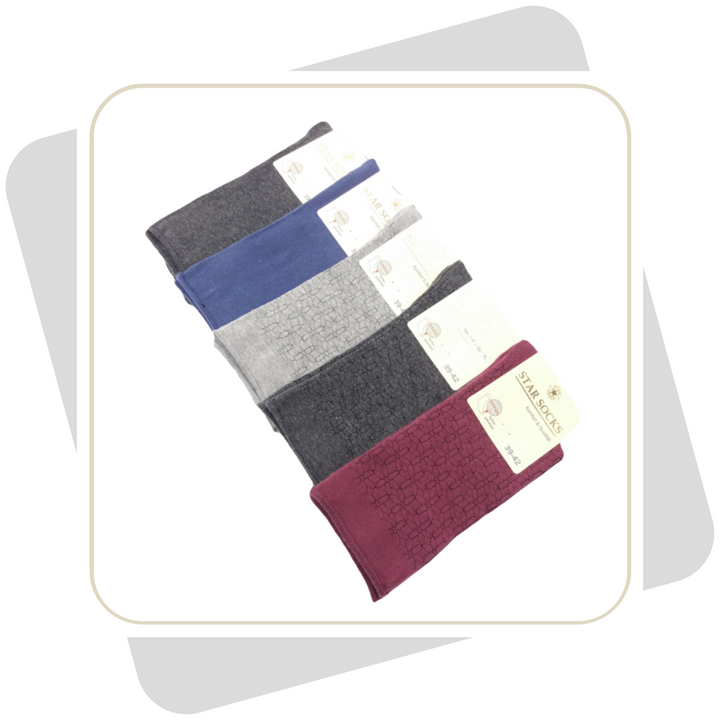 Damen Baumwollsocken mit Rollrand / 5 Paar