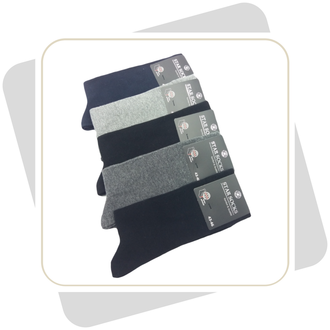 Herren Baumwollsocken / 5 Paar