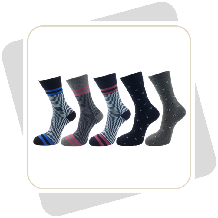 Herren Baumwollsocken / 5 Paar