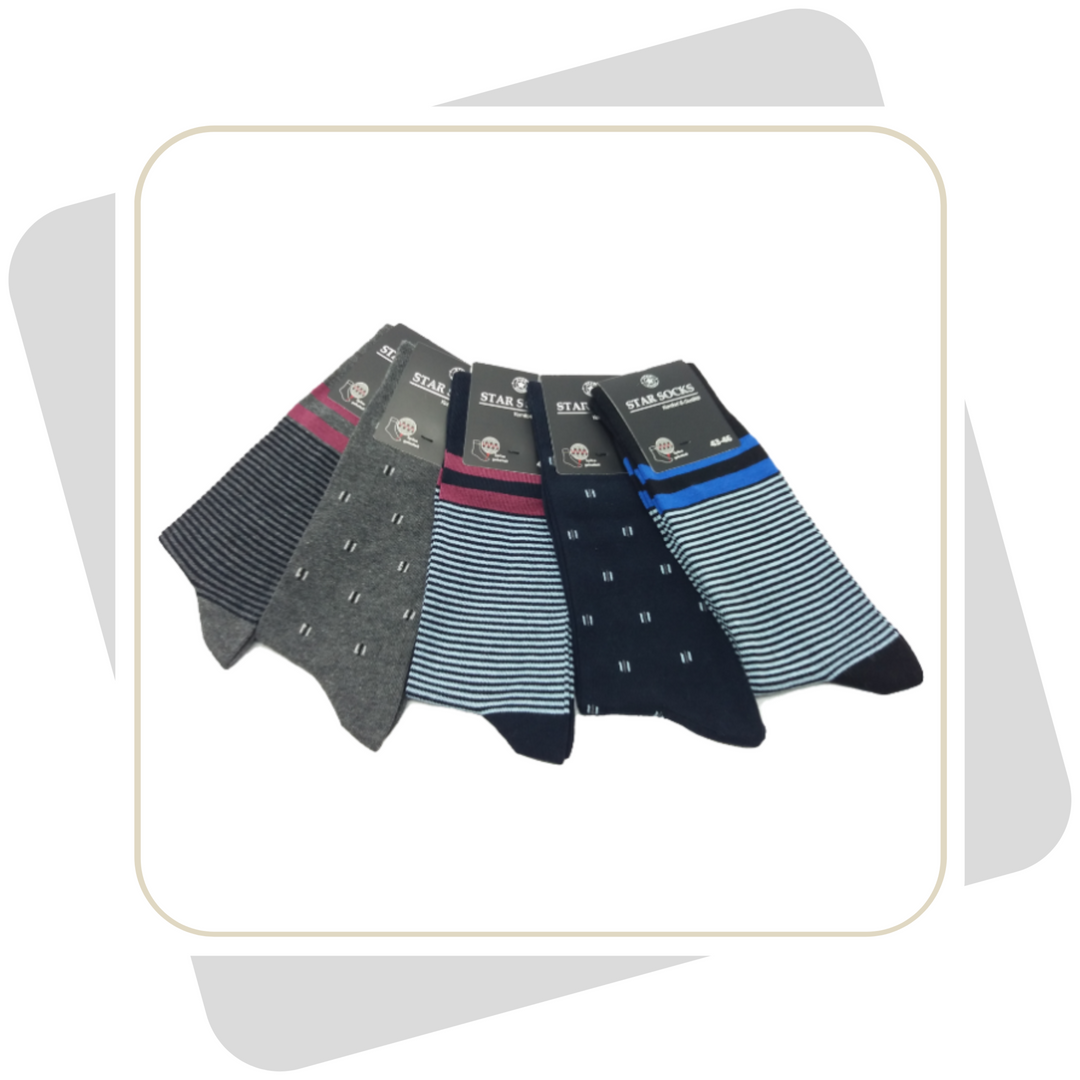 Herren Baumwollsocken / 5 Paar