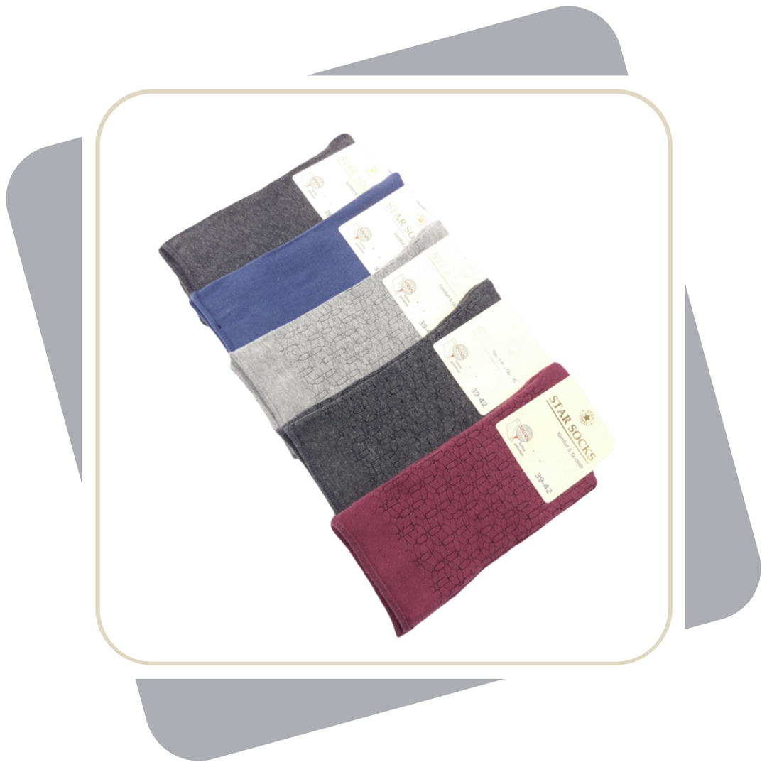 Damen Baumwollsocken mit Rollrand / 5 Paar