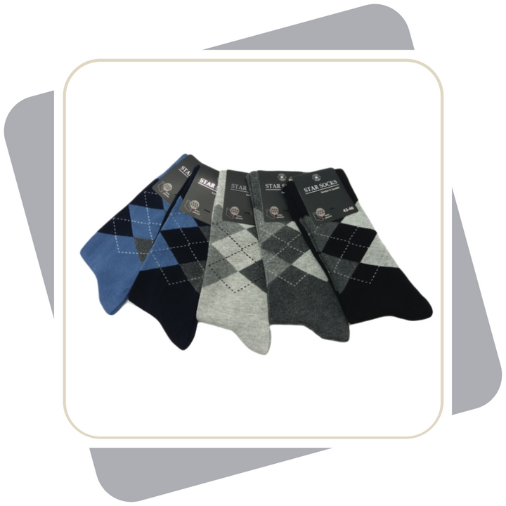 Herren Baumwollsocken / 5 Paar