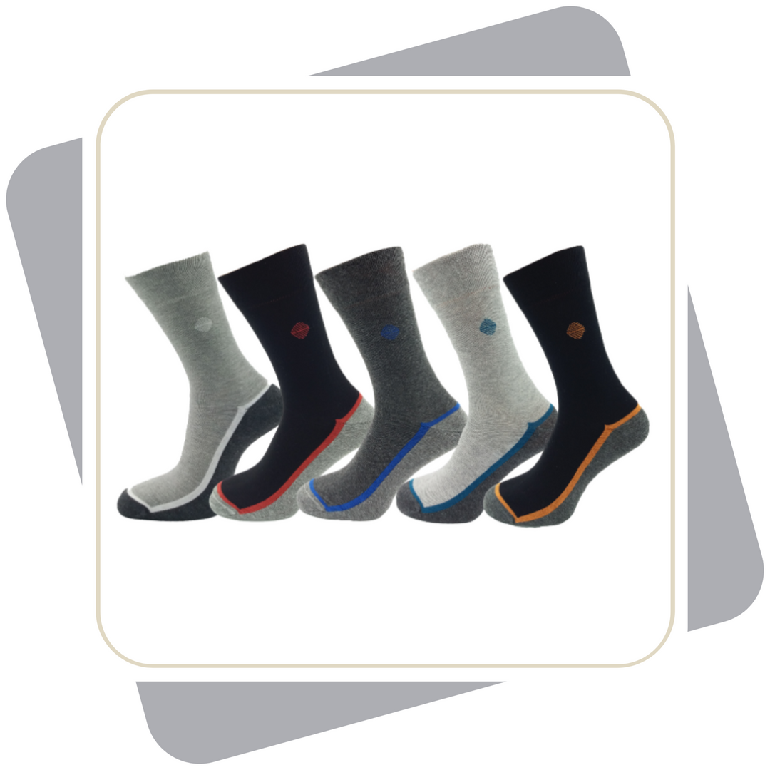 Herren Baumwollsocken / 5 Paar