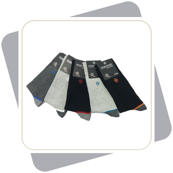 Herren Baumwollsocken / 5 Paar