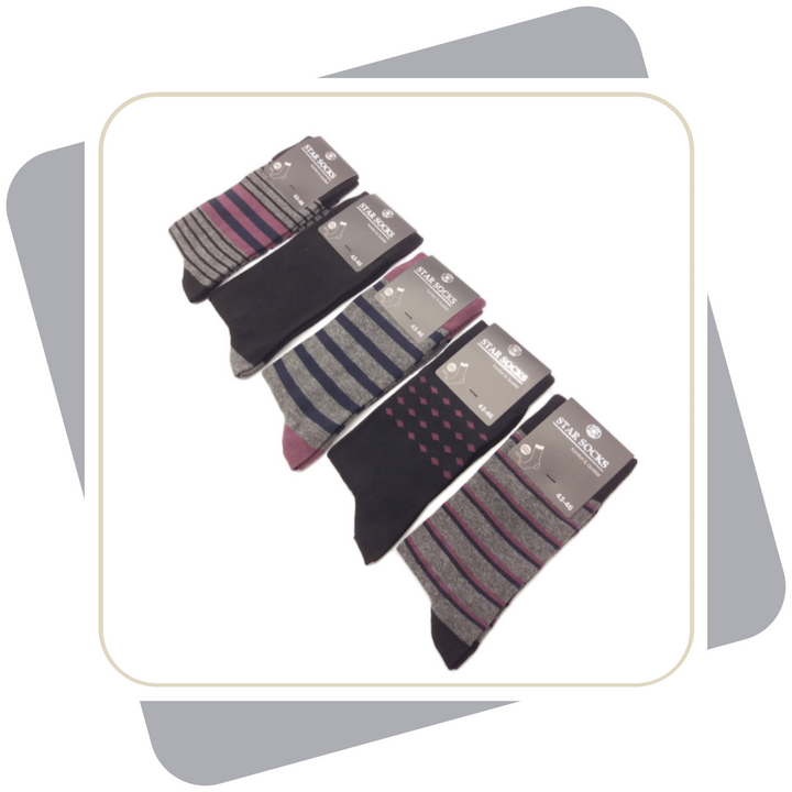 Herren Baumwollsocken / 5 Paar