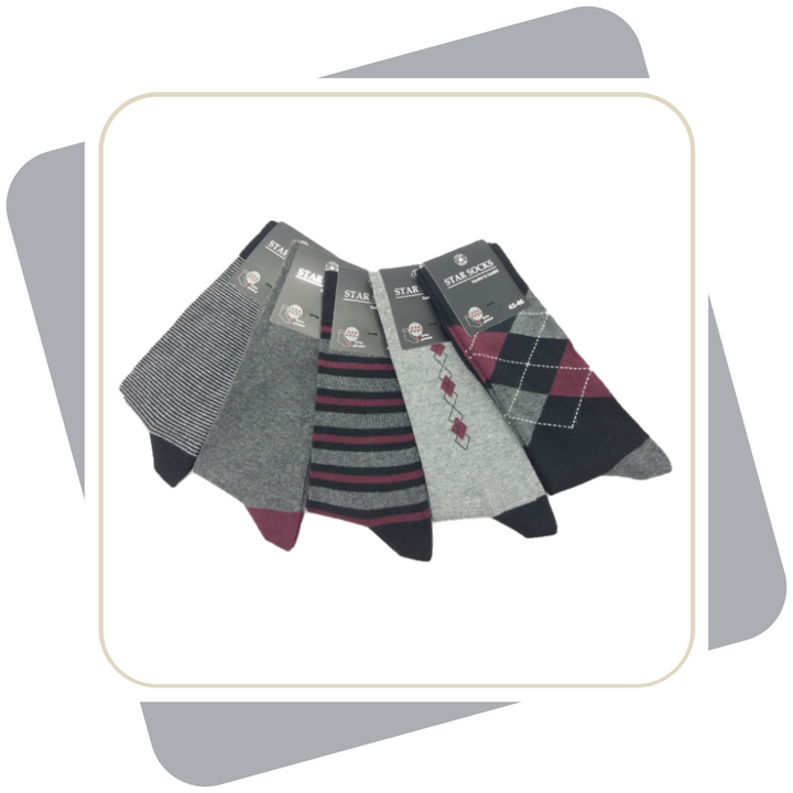 Herren Baumwollsocken / 5 Paar