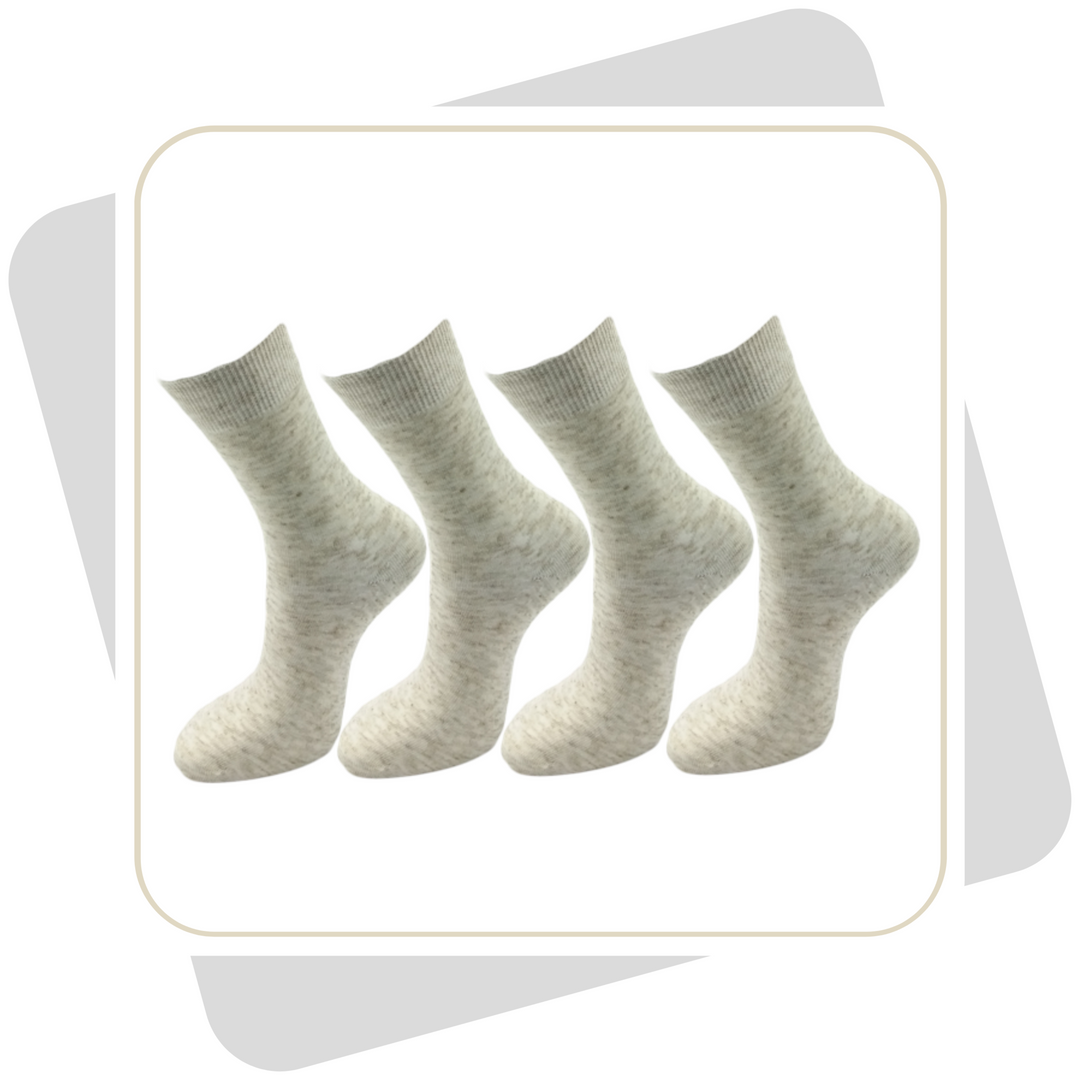 Herren Leinensocken mit Baumwolle \ 4 Paar