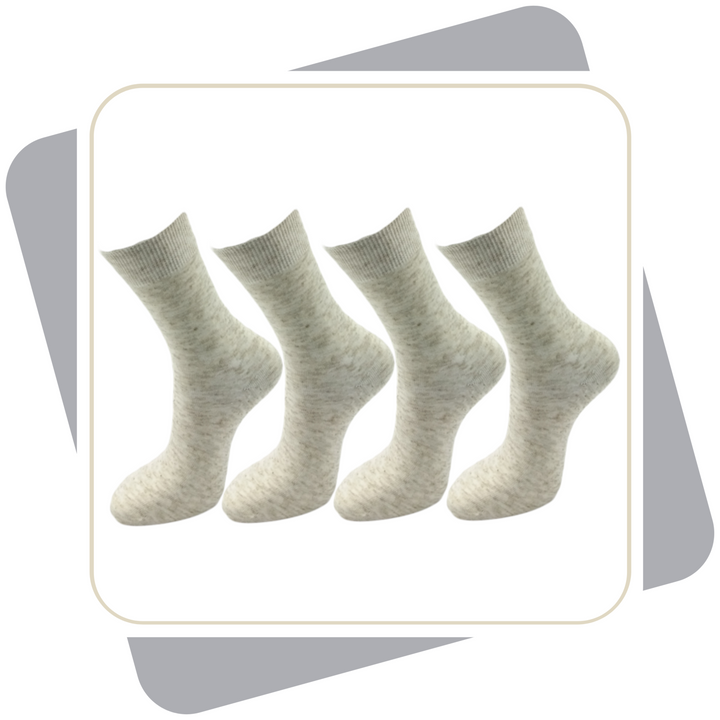 Herren Leinensocken mit Baumwolle \ 4 Paar