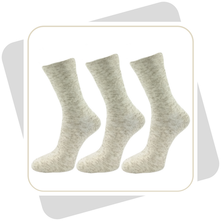 Herren Leinensocken mit Baumwolle / 3 Paar