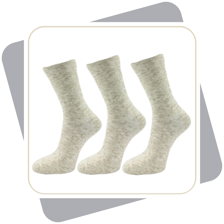 Herren Leinensocken mit Baumwolle / 3 Paar