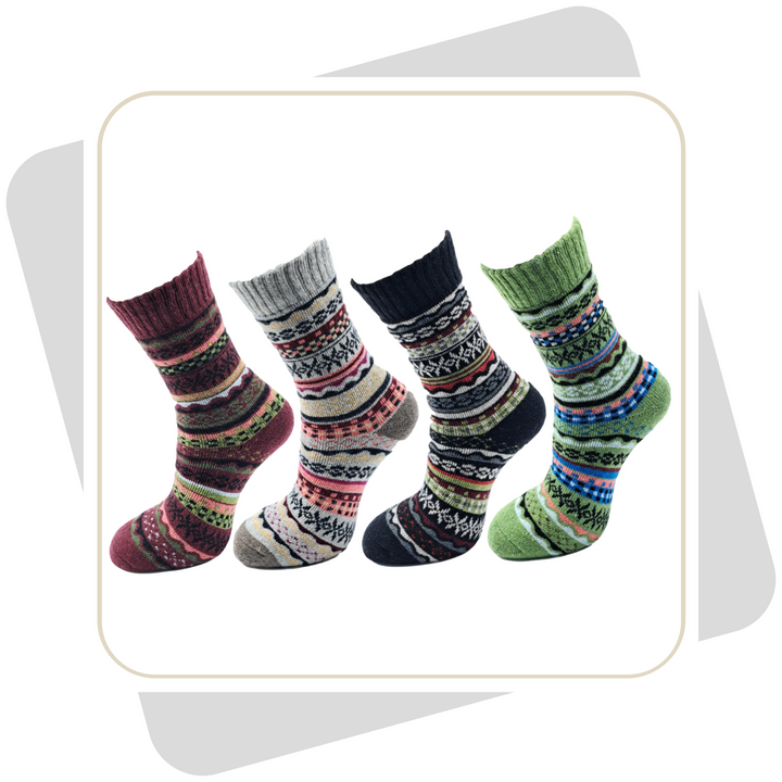 Damen Wollsocken, dicke und weiche Qualität / 2 Paar