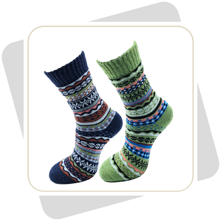 Damen Wollsocken, dicke und weiche Qualität / 2 Paar