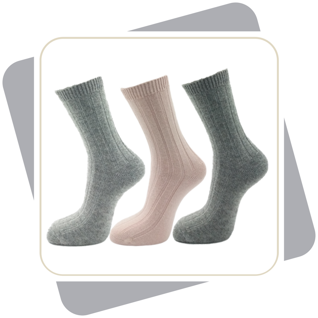 Damen Wintersocken mit Wolle \ 2 Paar