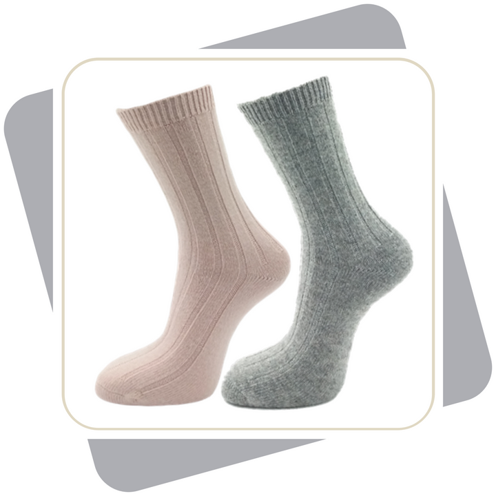 Damen Wintersocken mit Wolle \ 2 Paar