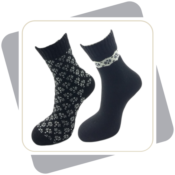 Damen Wintersocken mit Wolle  / 2 Paar