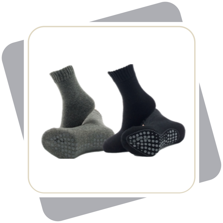 Herren Stoppersocken (ABS) mit Wolle / 2 Paar