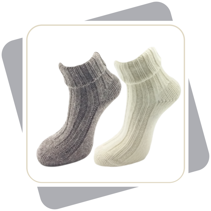 Damen Wollsocken mit Alpaka / 2 Paar