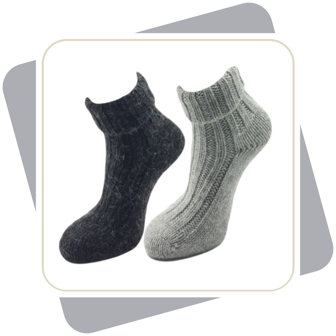 Damen Wollsocken mit Alpaka / 2 Paar