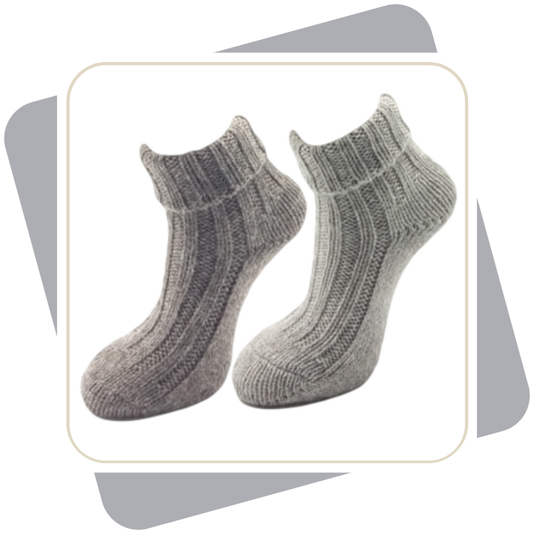 Damen Wollsocken mit Alpaka / 2 Paar