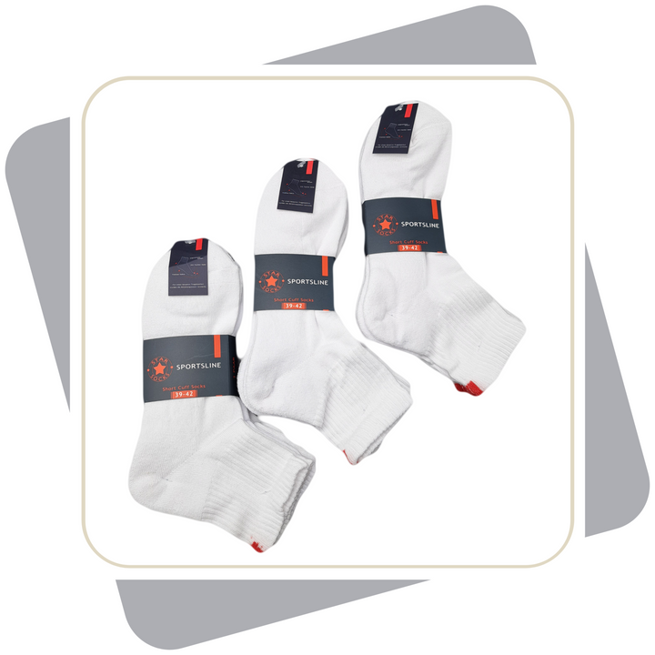 Herren Baumwoll Sportsocken / 3 Paar