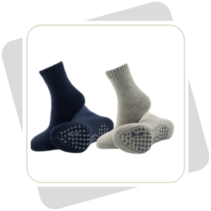 Herren Stoppersocken (ABS) mit Wolle / 2 Paar