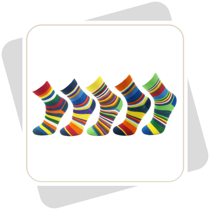 Kinder Ringelsocken mit Baumwolle / 3 Paar