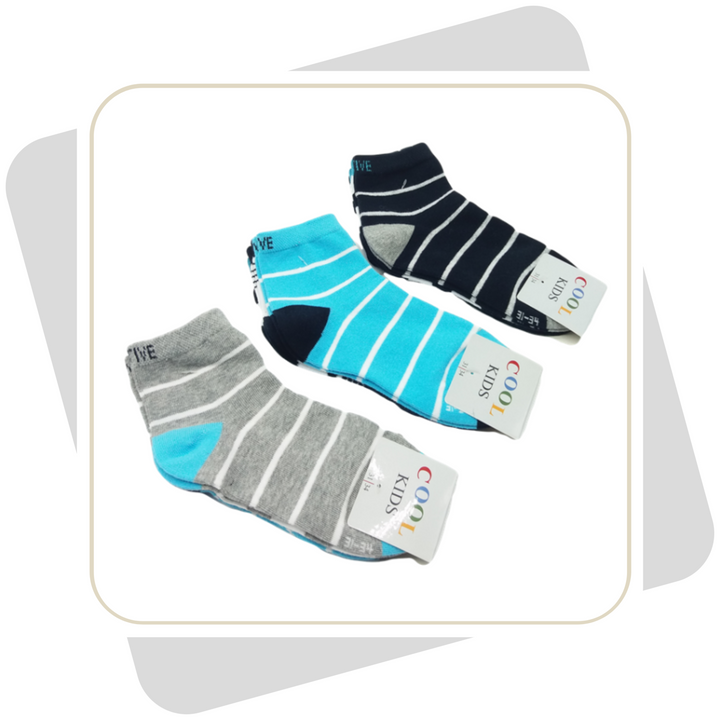 Kinder Sneakersocken / 3 Paar