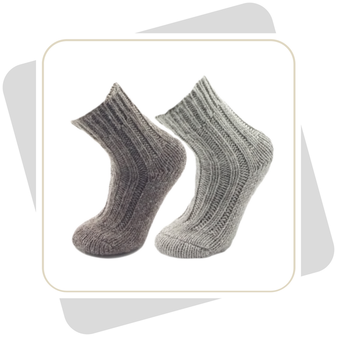 Kinder Wollsocken mit Alpaka / 2 Paar