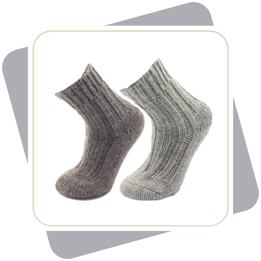 Kinder Wollsocken mit Alpaka / 2 Paar