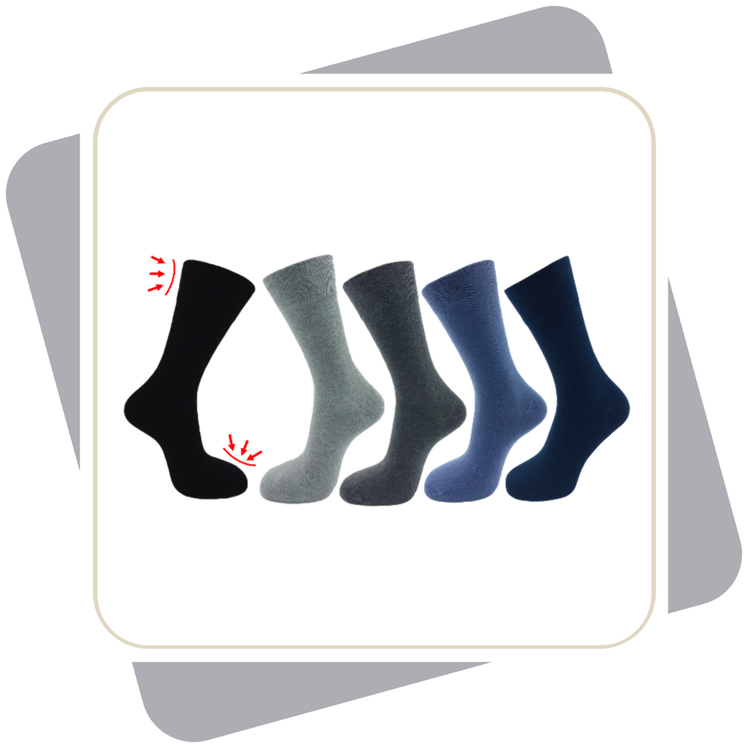 Damen Baumwollsocken ohne Gummi / 3 Paar