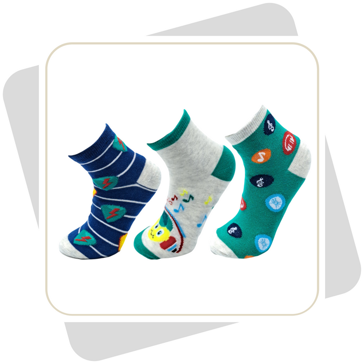 Kinder Sneakersocken / 3 Paar