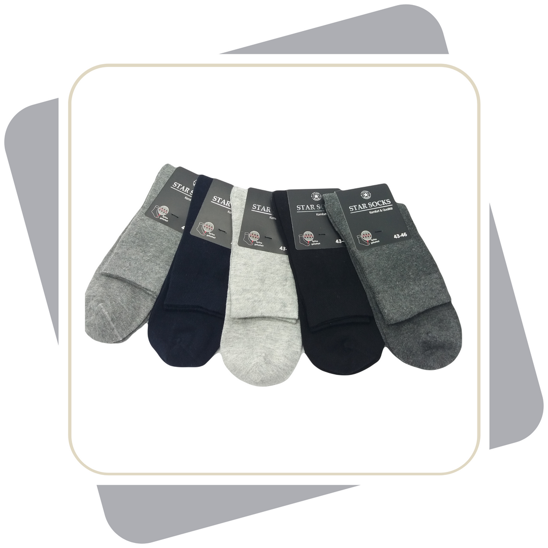 Herren Kurzschaftsocken / 5 Paar