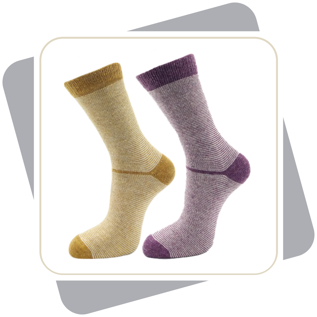 Damen Wollsocken mit Alpaka und Merinowolle \ 2 Paar