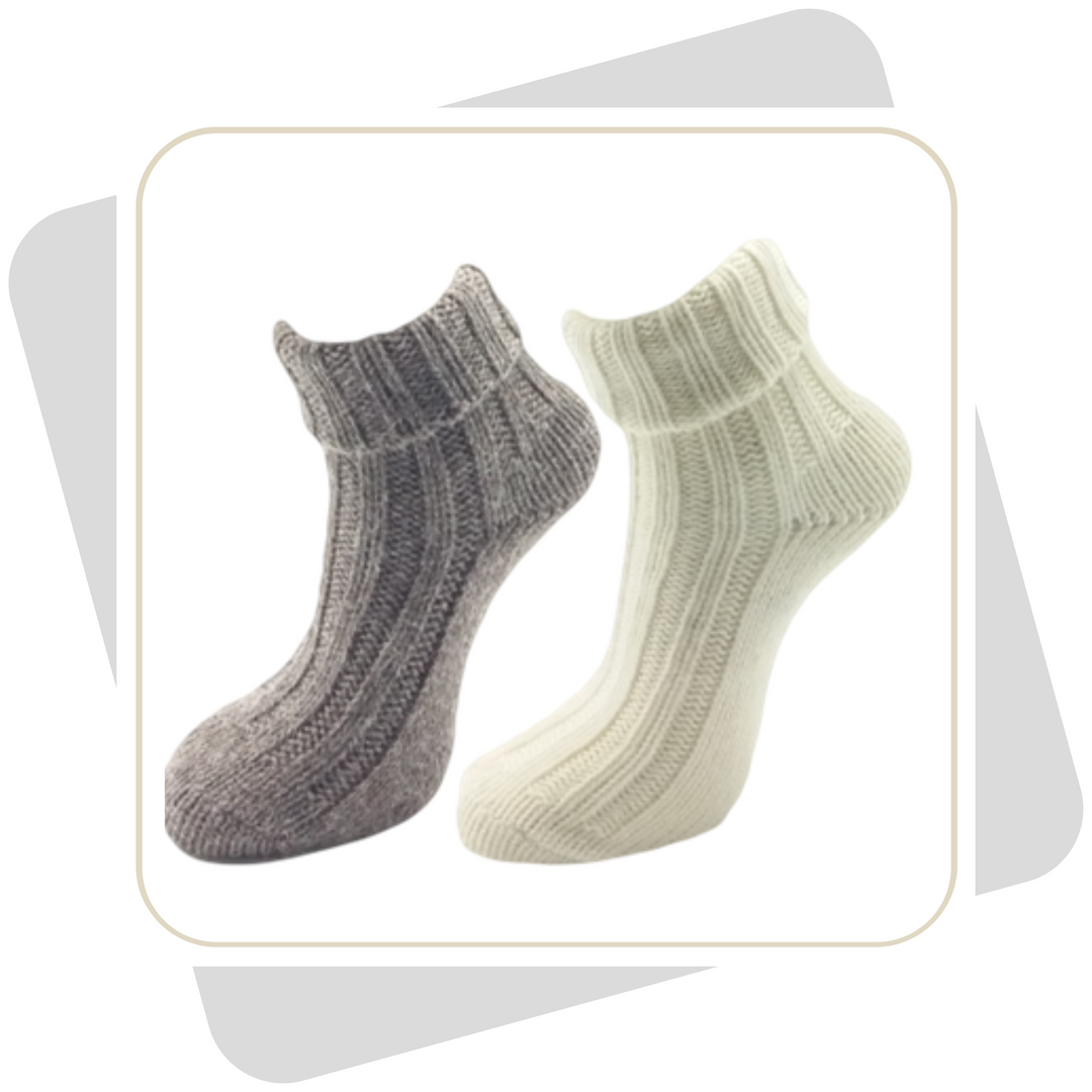 Herren Wollsocken mit Alpaka / 2 Paar