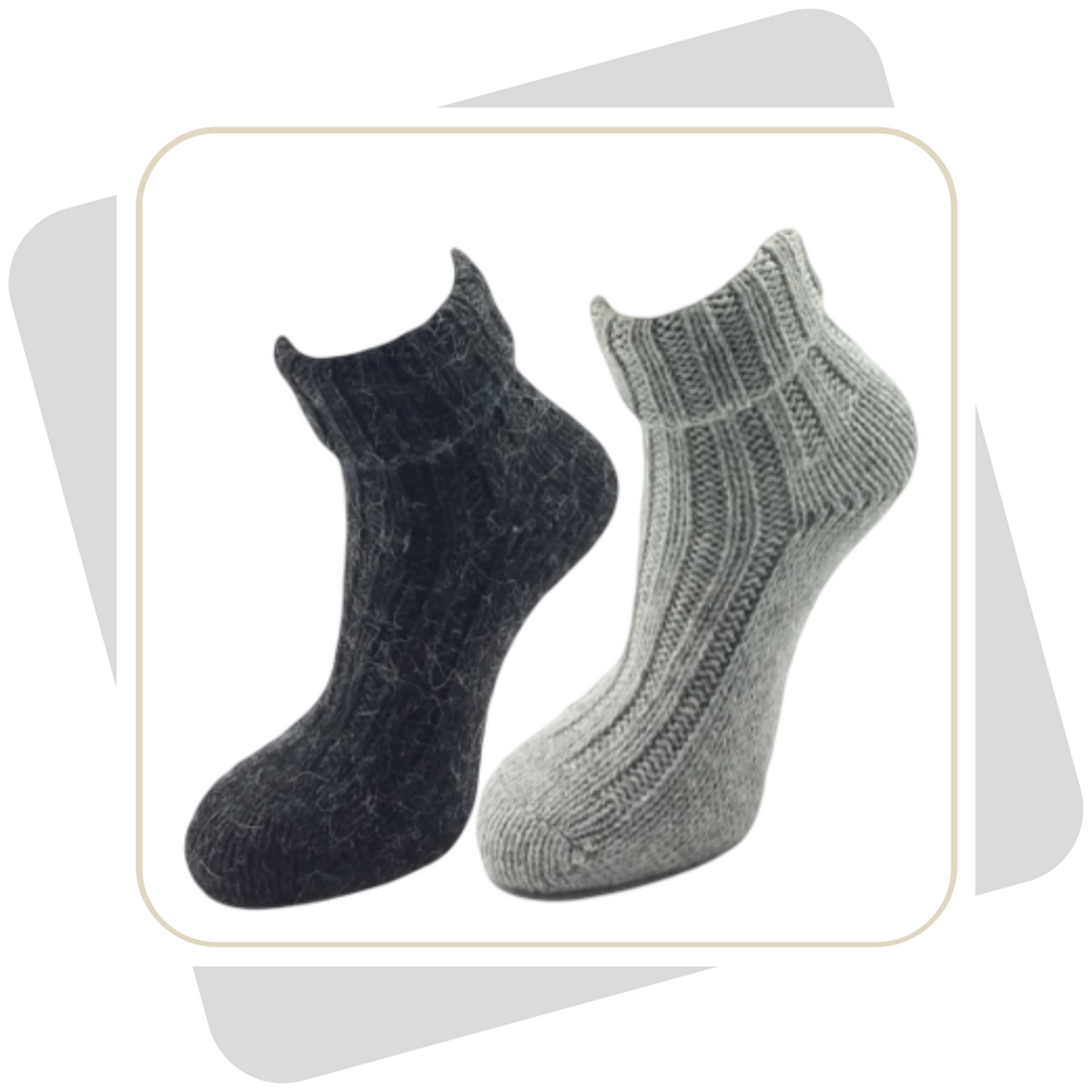 Herren Wollsocken mit Alpaka / 2 Paar