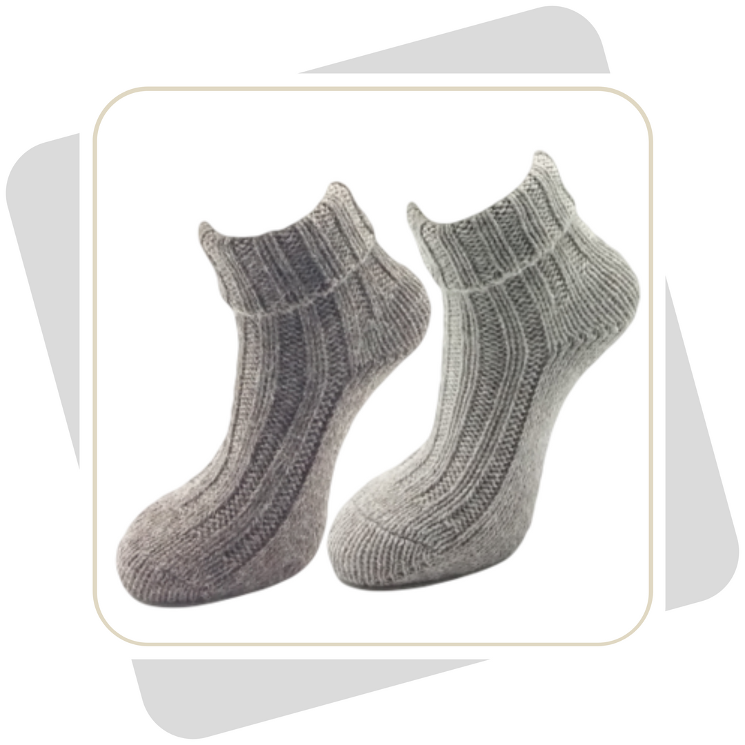 Herren Wollsocken mit Alpaka / 2 Paar