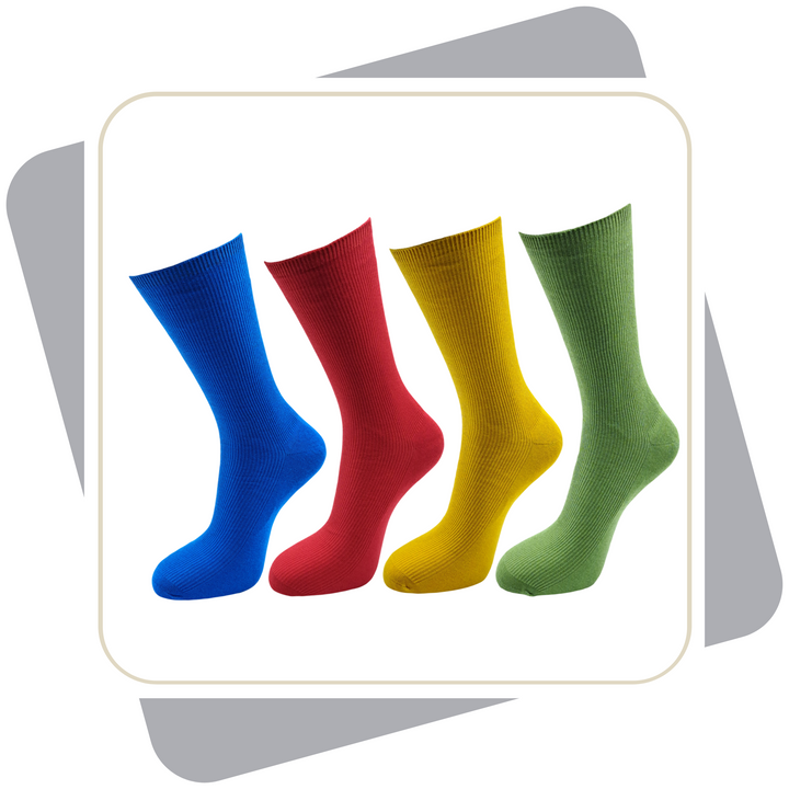 Herren Bauwollsocken, bunt /4 Paar